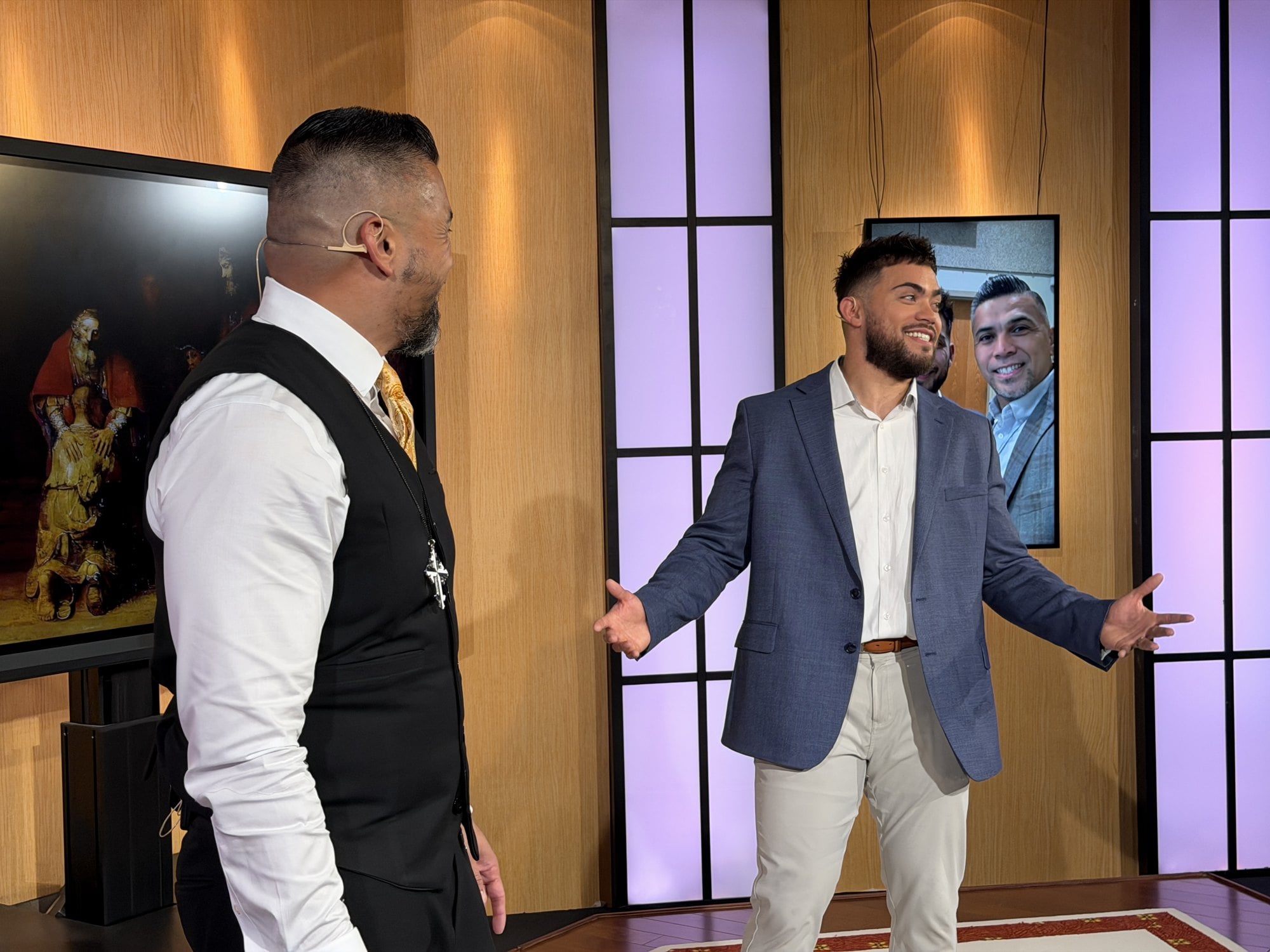John and Keoni Sablan on the That Man Is You set